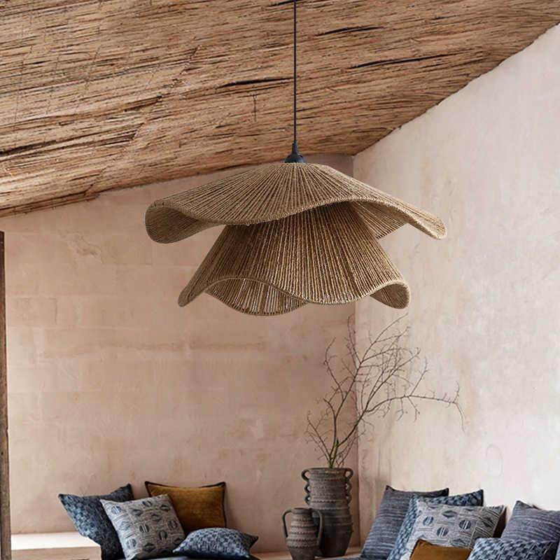 侘寂风麻绳吊灯火锅店烧烤店餐厅饭店网咖禅意茶室餐饮吧台灯具,淘宝优惠券,粉丝福利购,淘宝优惠卷