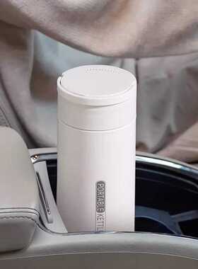 车载便携式烧水壶12v旅行烧水杯电热杯迷你加热智能小轿车开水