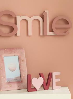 创意字母摆件北欧家居电视柜客厅办公室桌面玄关房间布置软装饰品