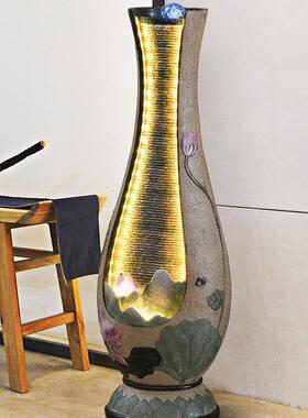 新中式流水摆件玄关客厅电视柜旁喷泉招财循环水景观装饰乔迁礼品