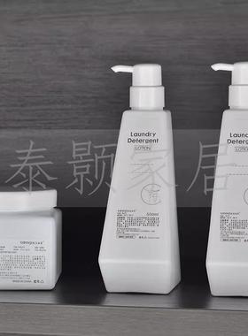 现代简约售楼处样板间洗手间卫浴柜台面乳液瓶香薰蜡烛收纳篮摆件