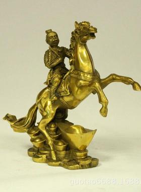 铜马上封侯摆件铜马上猴摆设风水家居金属工艺品摆件