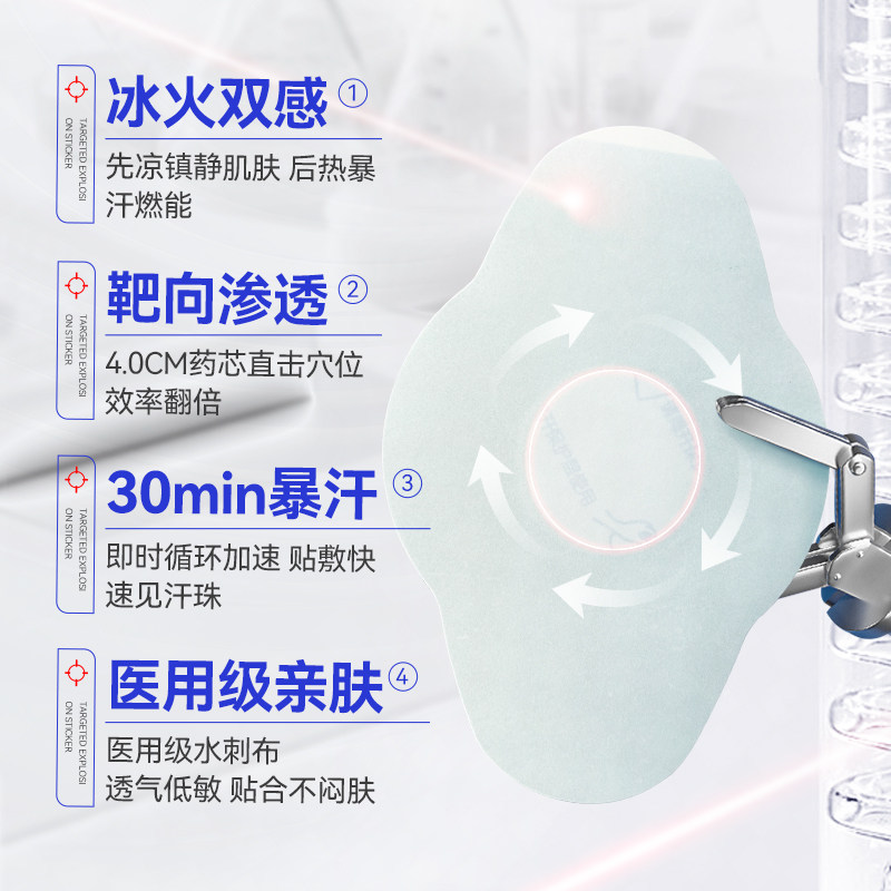 穴位靶向暴燃贴草本精粹懒人燃脂肚脐贴男女通用7贴/盒A