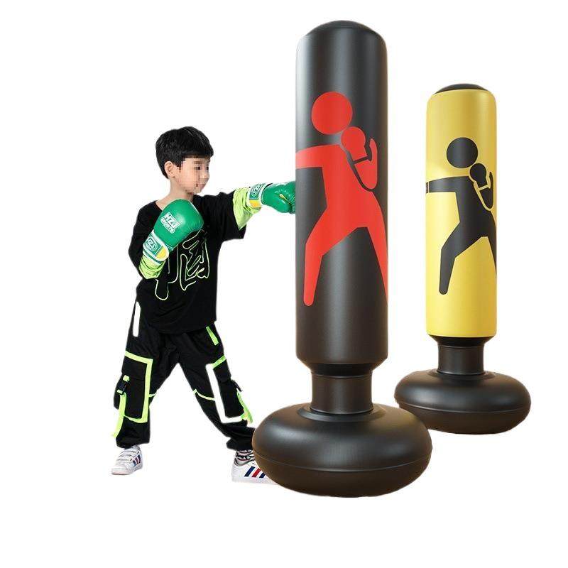 儿童不倒翁家用沙袋立式充气散打拳击手套套装跆拳道训练健身器材,淘宝优惠券,粉丝福利购,淘宝优惠卷