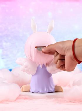 可爱风新品梦幻云朵安妮宝贝大号存钱罐搪胶卡通桌面摆件装饰玩偶