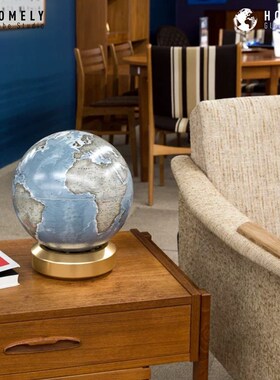 宏微地球地球仪摆件书房客厅样板间办公室装饰品商务开业乔迁礼品