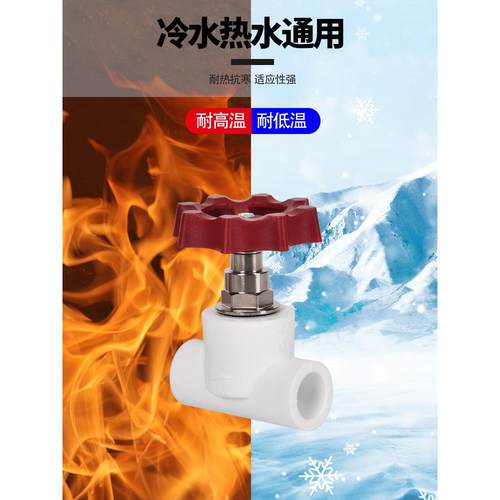 ppr升降式截止阀4分20水管开关25pe管加厚阀门32止水阀门配件大全 - 图1