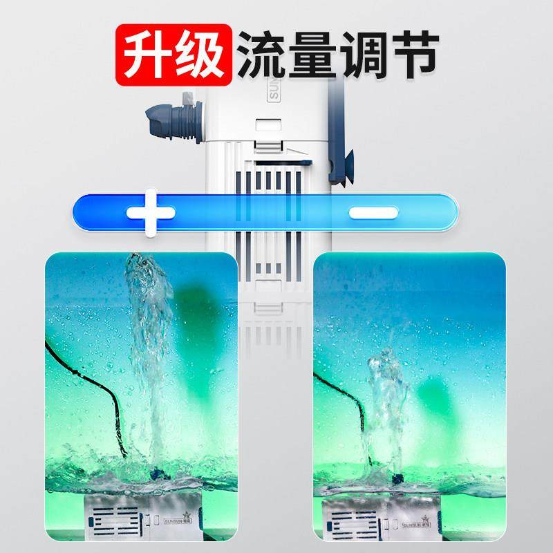 鱼缸水泵小型三合一水循环鱼缸过滤泵抽水泵静音迷你过滤器,淘宝优惠券,粉丝福利购,淘宝优惠卷