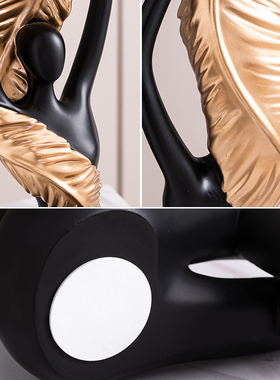 现代艺术抽象人物桌面摆件客x厅书房办公室电视酒柜高档装饰品摆