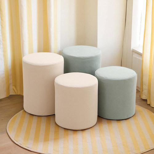 卧室梳妆凳家用小凳子客厅茶几凳商用试衣间椅子入户门换鞋凳圆凳 - 图3