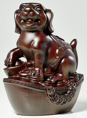 木雕十二生肖摆件全套实木鼠牛虎兔龙蛇马羊猴鸡狗猪工艺品补缺角