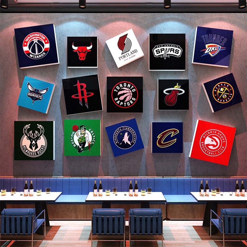 篮球馆文化墙面装饰画体育场运活动室培训机构海报布置背景壁贴纸,淘宝优惠券,粉丝福利购,淘宝优惠卷