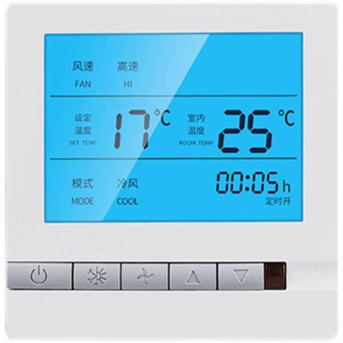 中央空调温控器三速开关面板水机风机盘管线控器四管制控制面板 - 图3