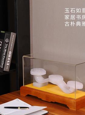 天然玉石万事如意摆件装饰摆设客厅电视酒柜玄关新家乔迁装饰礼品