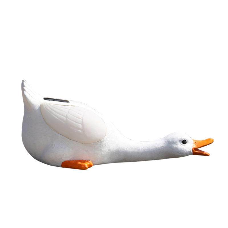 跨境货源太阳能摆件户外庭院造景布置氛围灯仿真鸭子万圣节小夜灯,淘宝优惠券,粉丝福利购,淘宝优惠卷