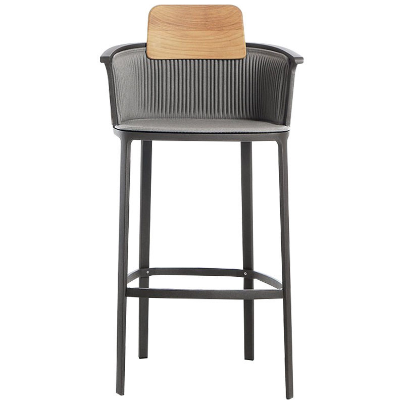 北欧户外藤编吧椅高端高脚凳室外藤椅别墅露天酒吧实木吧凳吧台椅,淘宝优惠券,粉丝福利购,淘宝优惠卷