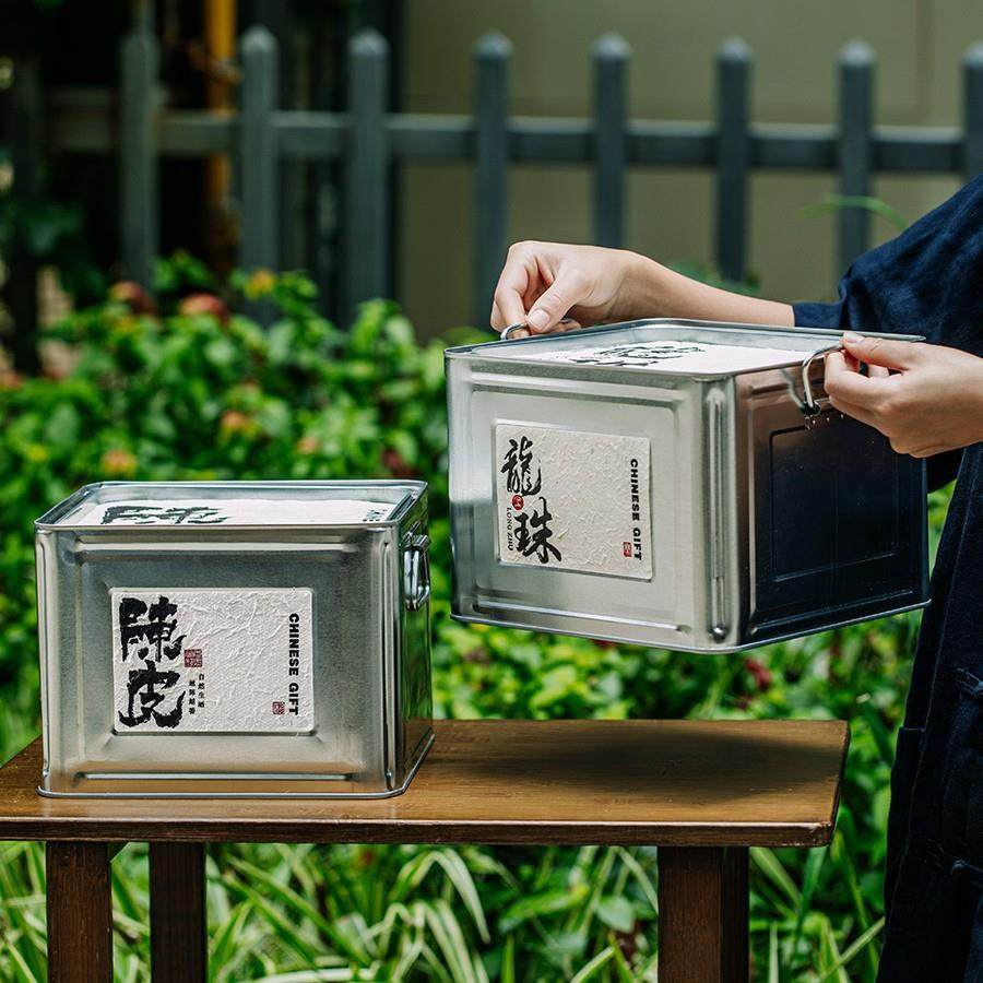 茶叶通用箱普洱茶龙珠陈皮白茶1公斤装储存陈列收纳10升加厚铁皮,淘宝优惠券,粉丝福利购,淘宝优惠卷