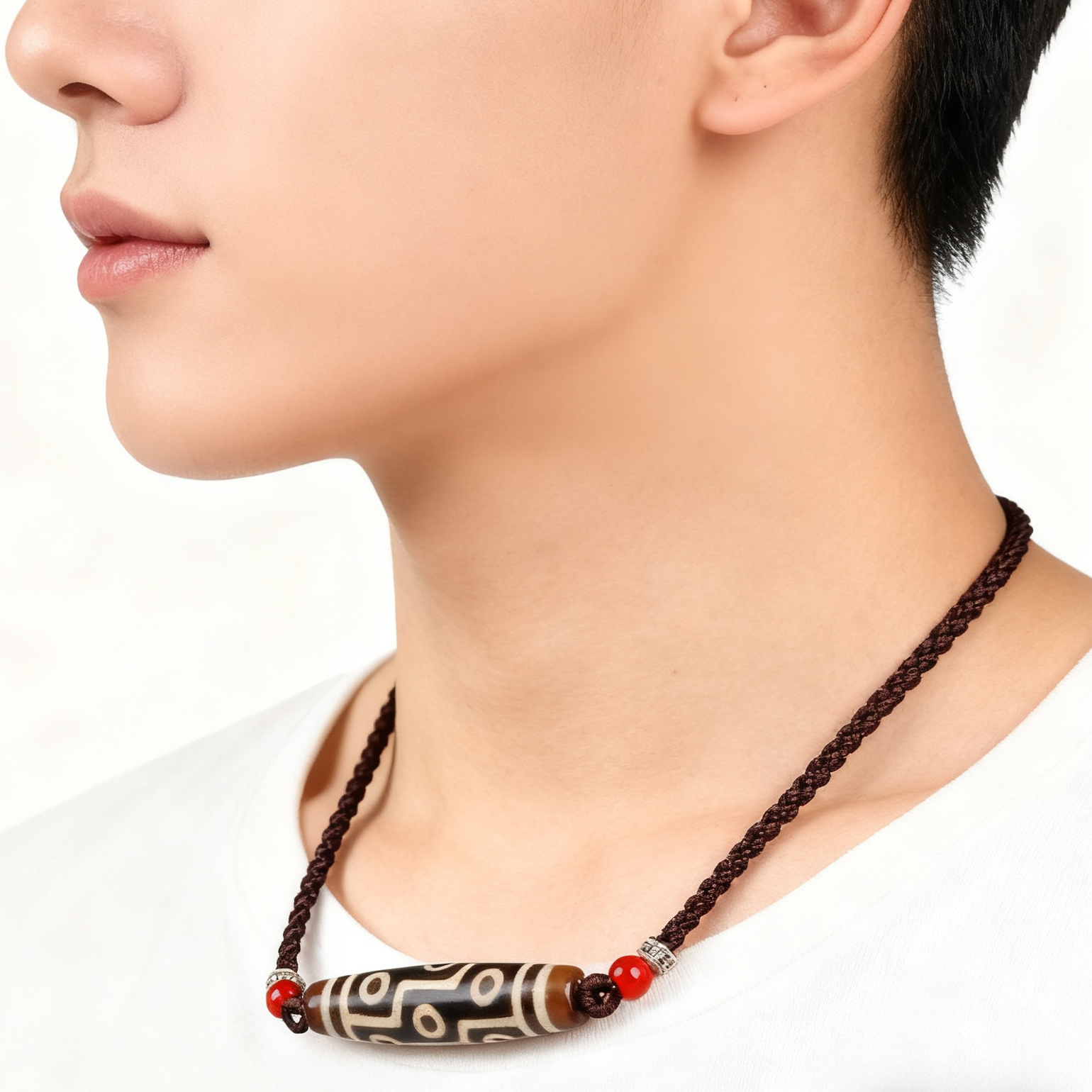 欧说珠宝西藏圣物高油包浆老九眼玛瑙天珠项链转运珠送男女礼物,淘宝优惠券,粉丝福利购,淘宝优惠卷