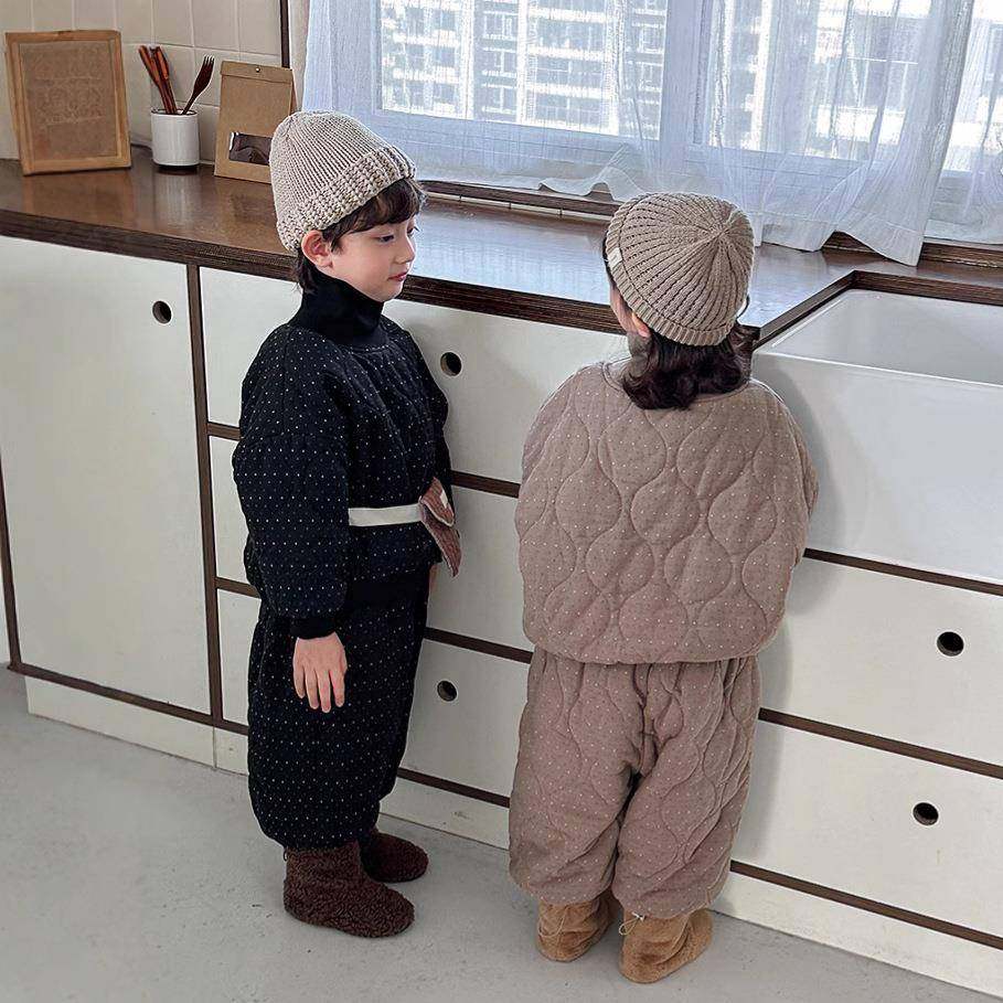 2026新款佳叶童品儿童冬季夹棉高领卫衣男女宝宝加绒束脚裤两,淘宝优惠券,粉丝福利购,淘宝优惠卷