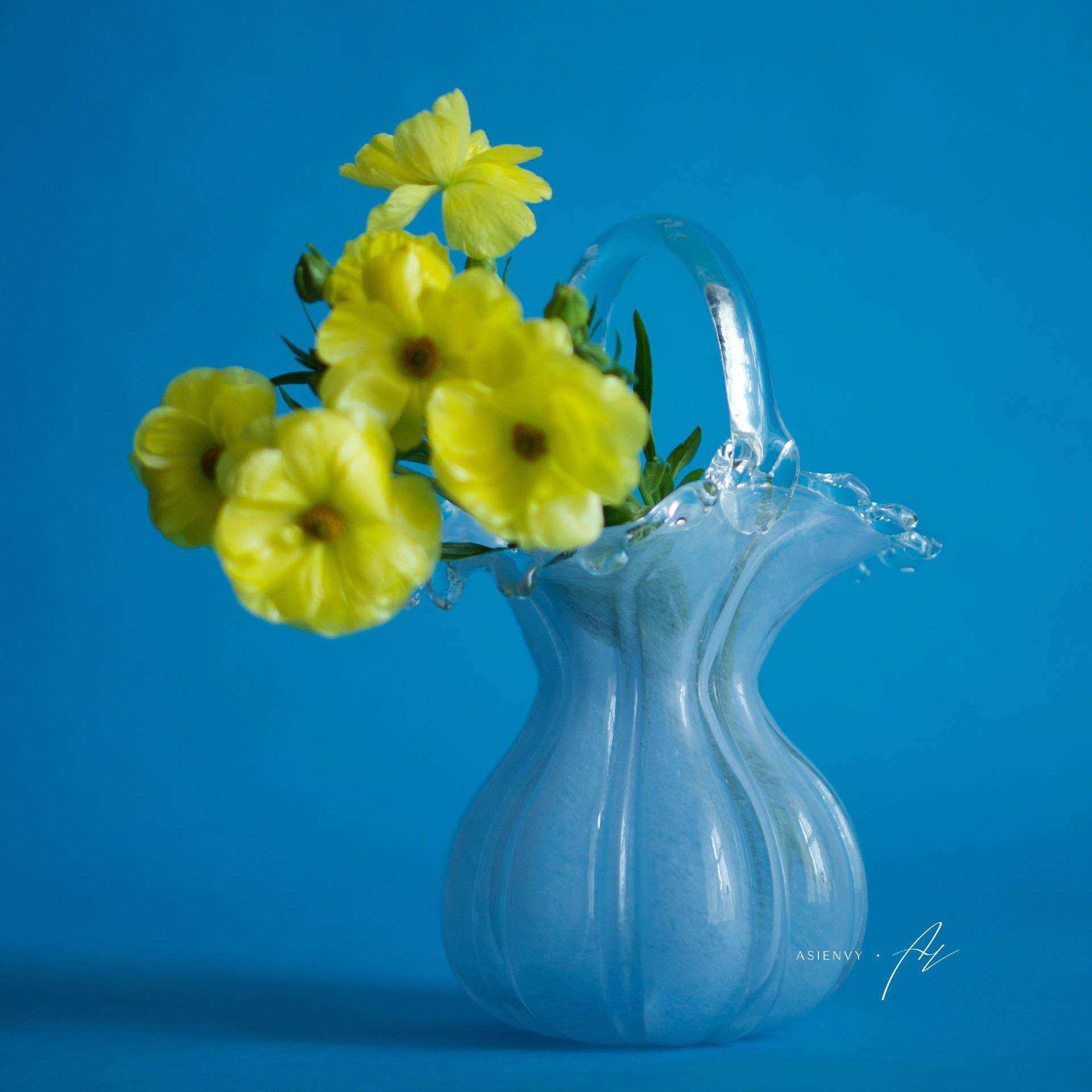 芬顿wheat波浪口小裙子手工玻璃花瓶水滴浪花篮家居桌面手绘装饰,淘宝优惠券,粉丝福利购,淘宝优惠卷