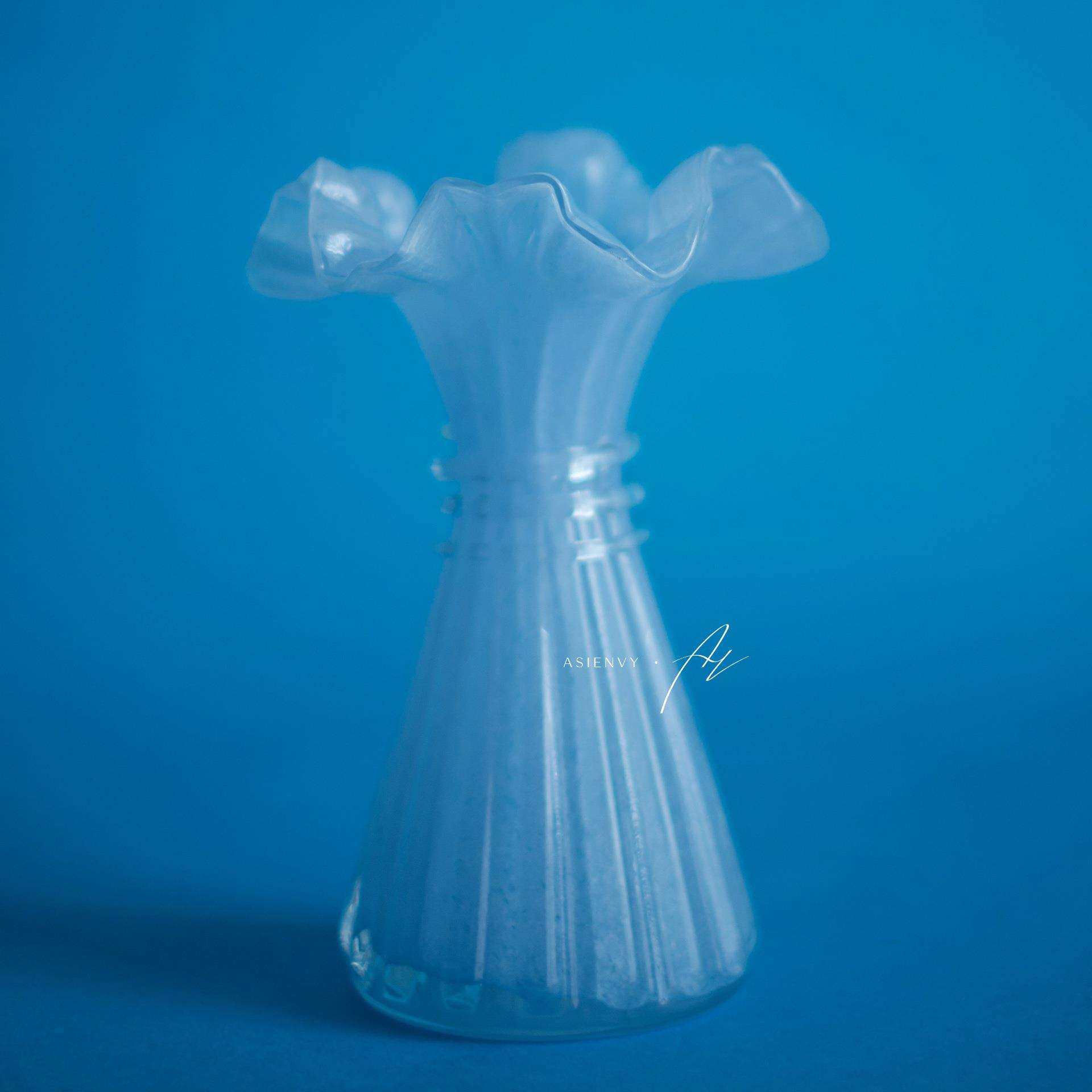 芬顿wheat波浪口小裙子手工玻璃花瓶水滴浪花篮家居桌面手绘装饰,淘宝优惠券,粉丝福利购,淘宝优惠卷