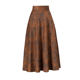 Printed skirt for women 2025 spring and autumn new style small high-waisted large-swing A-line skirt mid-length fashionable umbrella skirt
