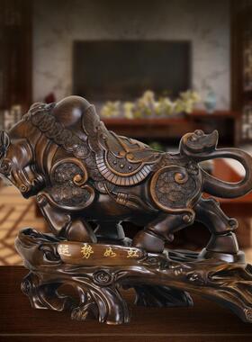 运势如虹牛摆件华尔街牛商务礼品家居客厅办公室装饰店铺开业装饰