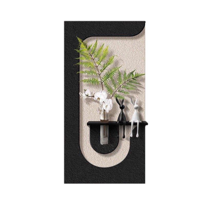 实木绿植入户玄关挂画装饰画高级感砂岩画壁画走廊油画过道雕刻,淘宝优惠券,粉丝福利购,淘宝优惠卷