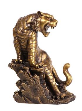 杨铜记 铜虎啸山河 摆件 老虎 上山虎 十二生肖虎工艺品