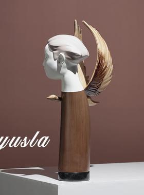 简约客厅电视柜酒柜茶几柜儿童房侘寂风摆件样板别墅酒店软装饰品