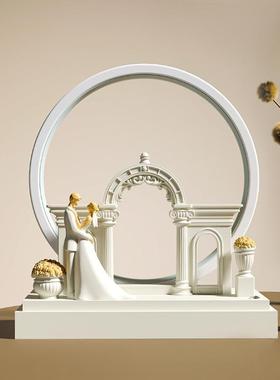 创意结婚情侣剪影灯摆件高级感高档卧室新婚订婚婚房布置氛围台灯