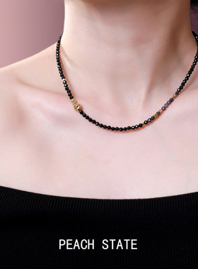 PEACHSTATE彩石珠子项链