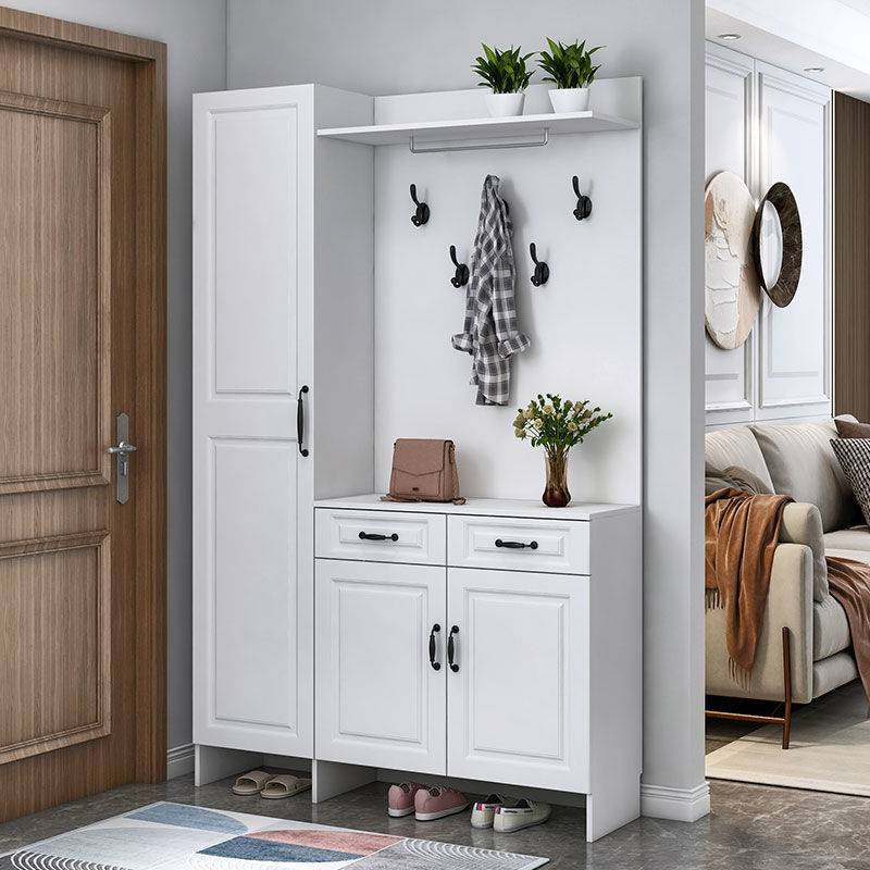 简约门厅柜鞋柜进门衣帽柜储物柜隔断大容量鞋架带穿衣镜衣柜玄关,淘宝优惠券,粉丝福利购,淘宝优惠卷
