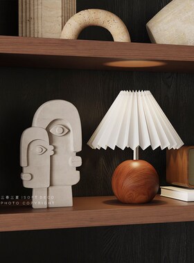 Rzoen 侘寂风民宿软装配饰氛围感酒柜摆件法式复古陶瓷装饰品摆饰