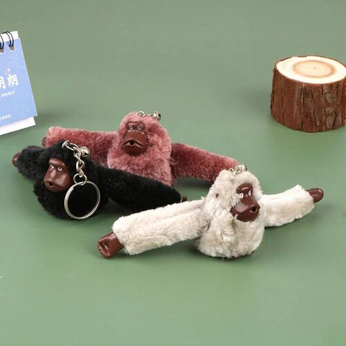 Cute Girl Plush Orangutan Keychain Women Clothes Bags Access - 图2