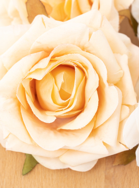 5pcs Rose Heads Artificial Silk Flowers for Wedding Home Par
