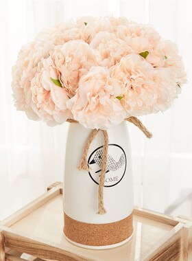5pcs Silk Artificial Peony Bouquet Flowers Wedding Home Livi