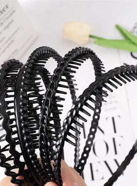Matte Black Hair Hoop Non-Slip HairBand Female All-Match Pre