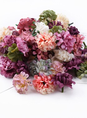 20 Pieces Fake Carnation Wedding Flower Head Christmas Scrap