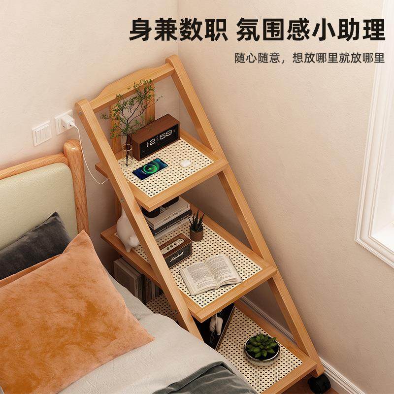 置物架落地移动小推车多层收纳架现代简约家用卧室床头架沙发边几,淘宝优惠券,粉丝福利购,淘宝优惠卷