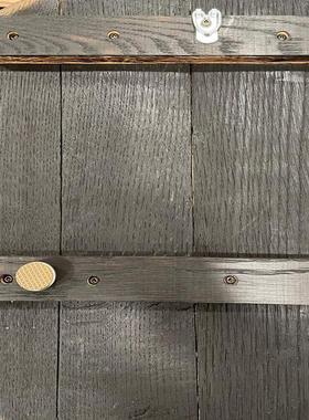 新品独立站创意木制酒架壁挂墙上收纳摆件 酒水展示台挂件装饰品