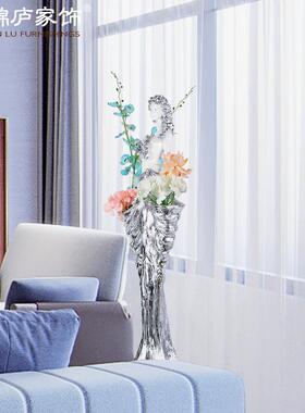 酒店前台摆设人物美女花瓶摆件装饰客厅餐厅电视柜橱窗摆设艺术品