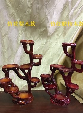 名犬展示架台架 zkk杂货树根摆架树脂工艺家居摆件桌面装饰品