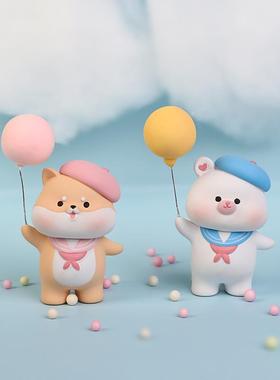 嘟嘟乐园硬搪胶家居创意车载挂件风铃小摆件装饰品树脂工艺品手工