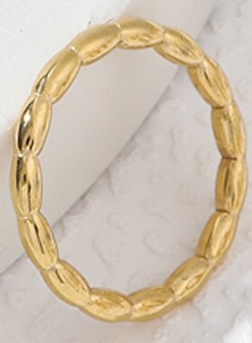 New OilPressed Stainless Steel Bamboo Joint Rings for Women