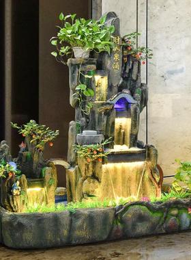 假山流水喷泉摆件花园庭院水景装饰落地室外别墅阳台鱼池造景