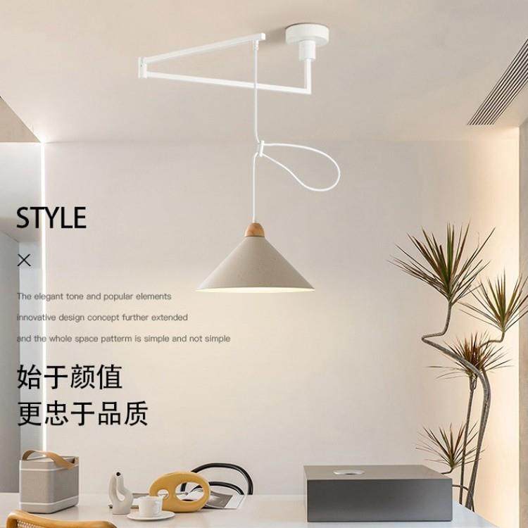 北欧个性可调节吊灯现代简约餐厅酒吧台卧室折叠伸缩移位造型灯,淘宝优惠券,粉丝福利购,淘宝优惠卷
