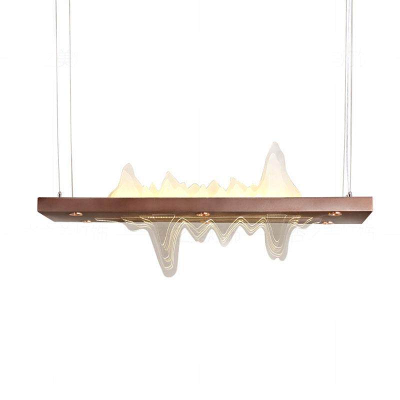 茶室餐厅吊灯新中式客厅长方形山水古典别墅书房禅意餐厅桌前台灯,淘宝优惠券,粉丝福利购,淘宝优惠卷