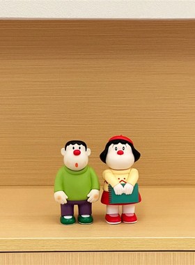 胖虎歪头摆件玄关装饰摆件客厅桌面装饰品手办公仔动漫周边卡通