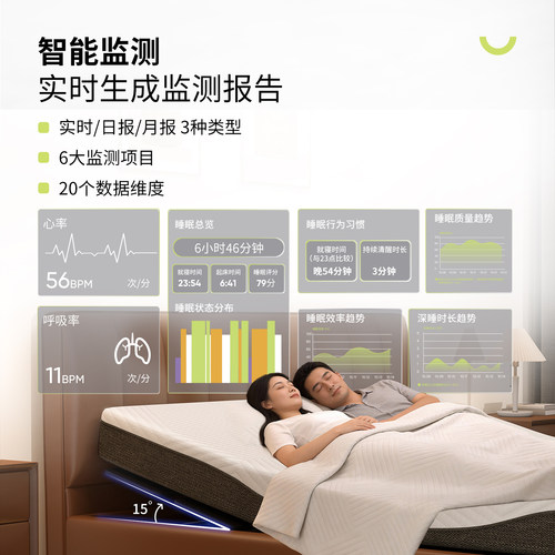 青尚智能升降电动床多功能全自动零重力震动按摩床架抖动双人床 - 图0